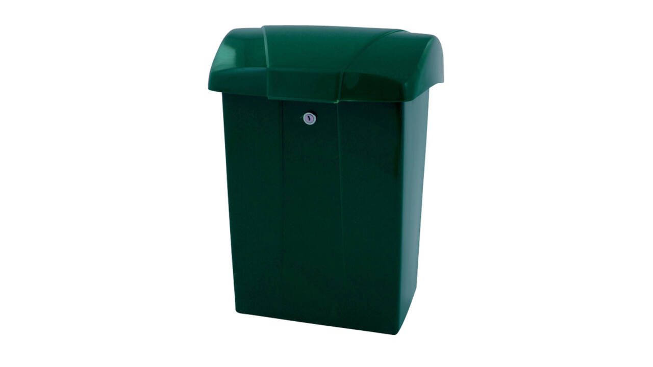 Brievenbus Vepa Bins met klep kunststof groen