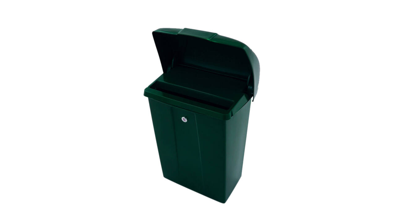 Brievenbus Vepa Bins met klep kunststof groen