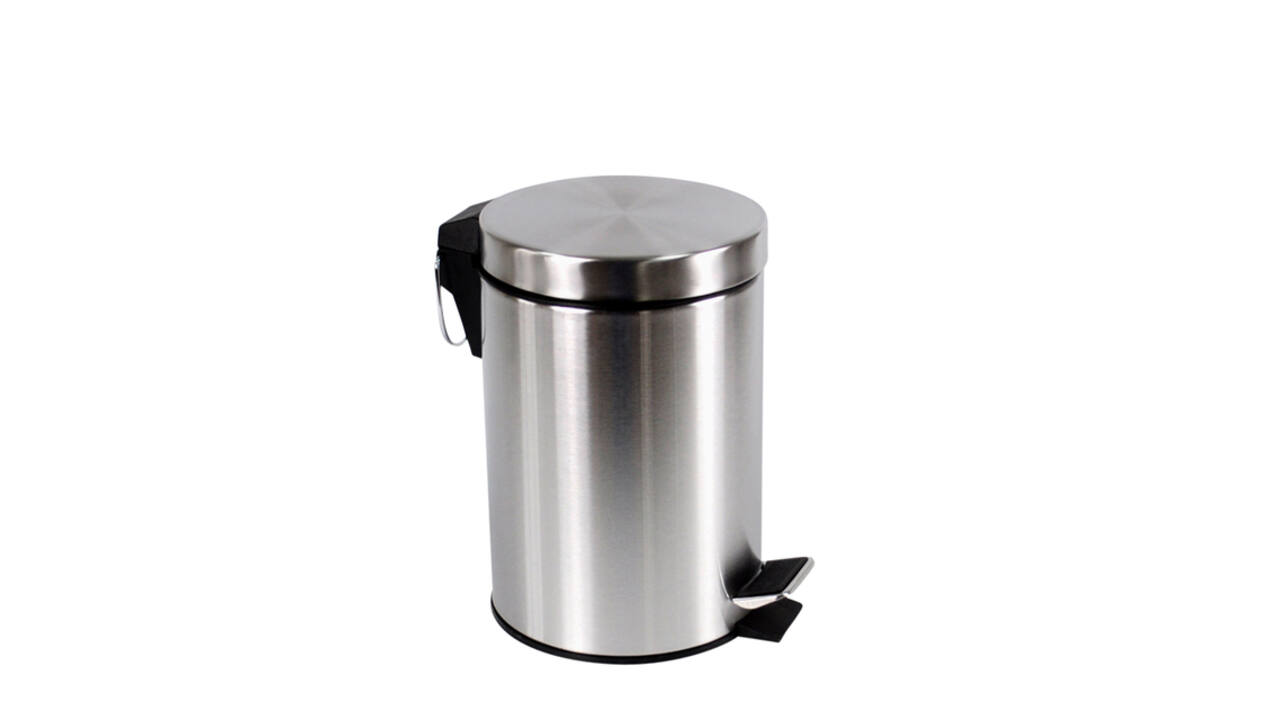 Pedaalemmer BRASQ 12 liter rvs