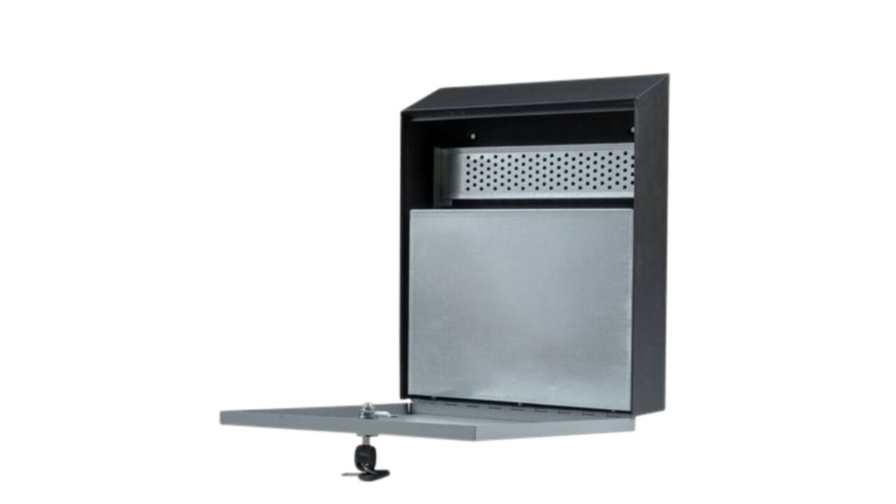 Asbak BRASQ wand 32x26cm zwart