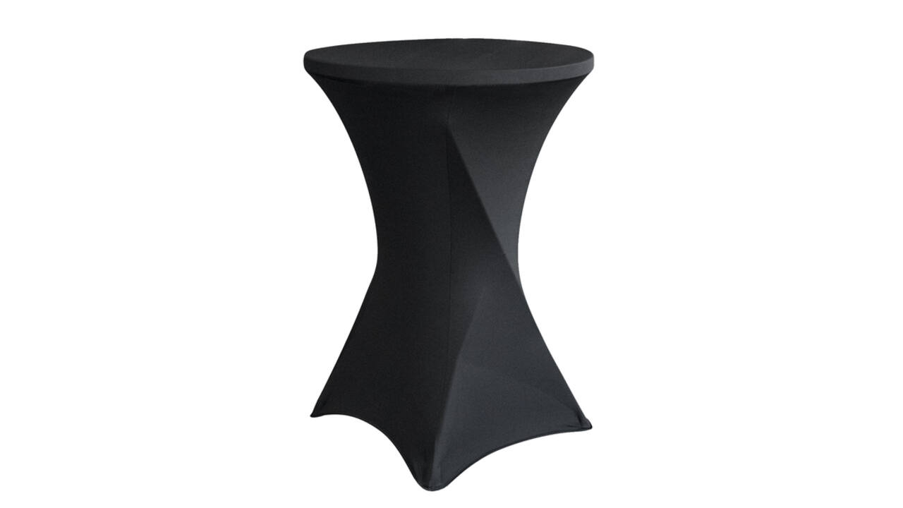 Tafelrok BRASQ voor statafel 80cm zwart