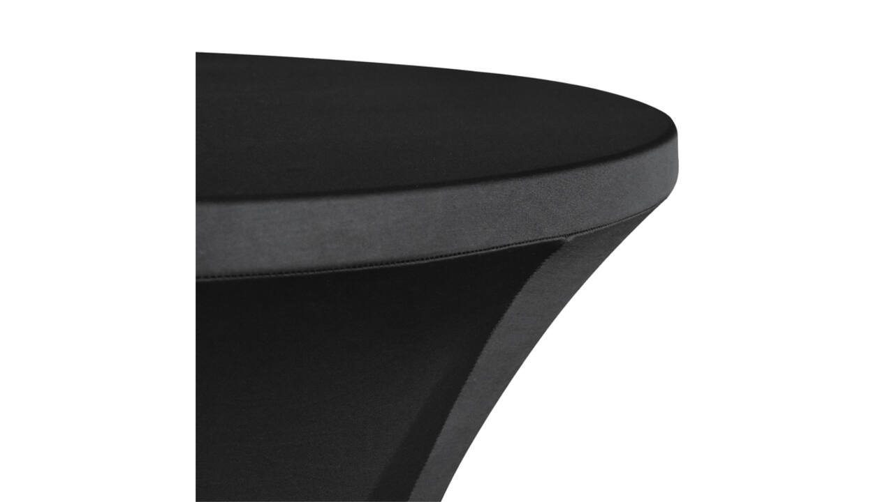 Tafelrok BRASQ voor statafel 80cm zwart