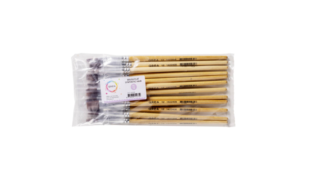 Kwast Qrea synthetisch haar nr 12 breedte 12,3mm