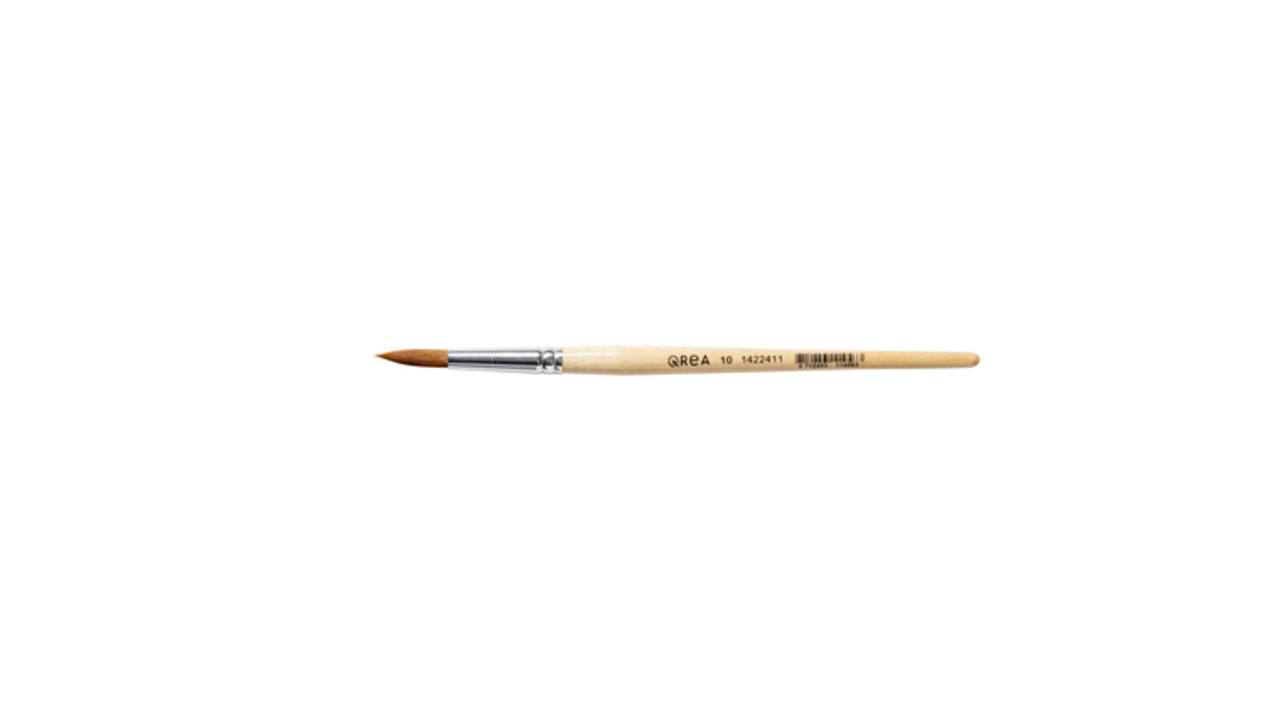 Penseel Qrea synthetisch haar nr 10 breedte 6,6mm