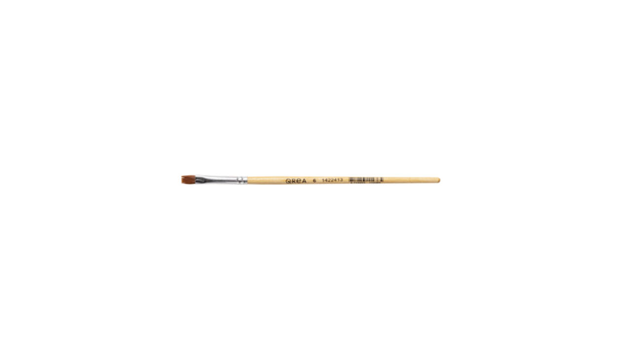 Kwast Qrea synthetisch haar nr 6 breedte 6,4mm