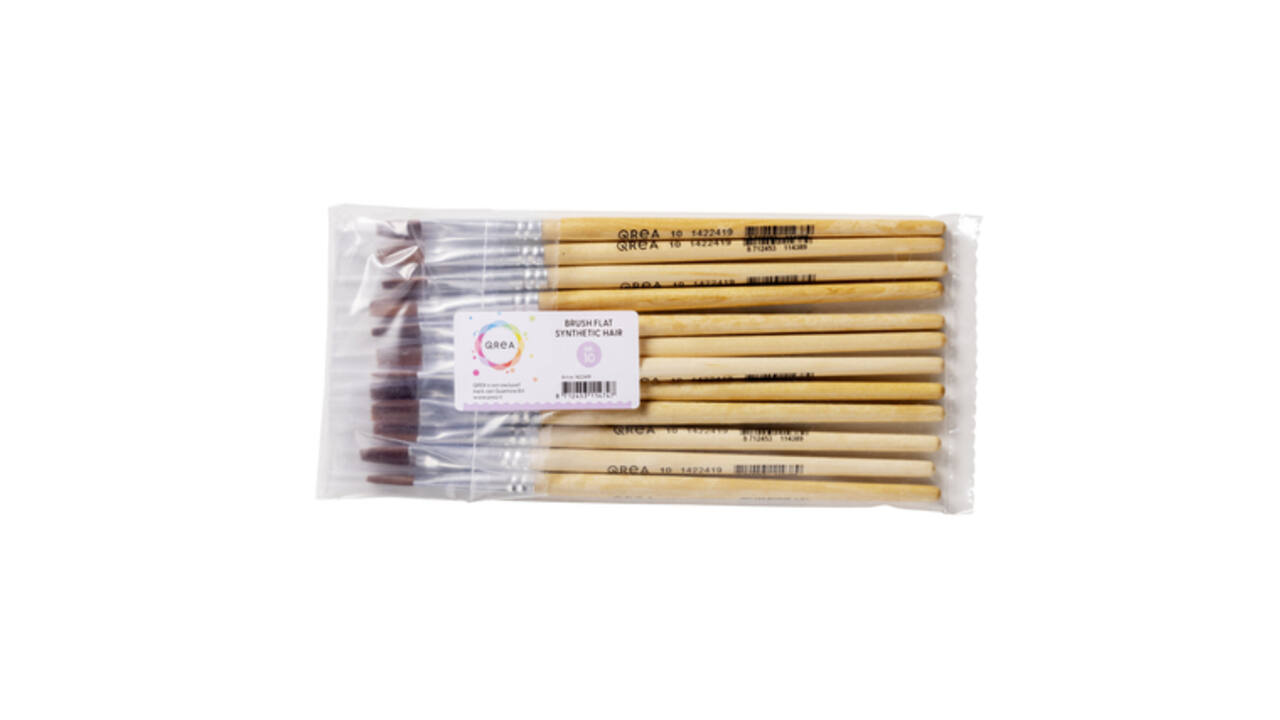 Kwast Qrea synthetisch haar nr 10 breedte 9,4mm
