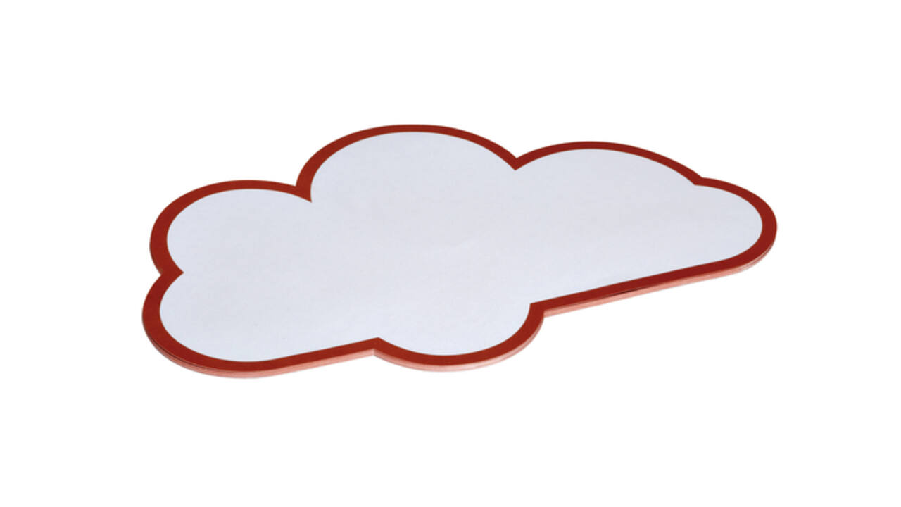 Workshopkaarten MAUL wolk 27x43cm wit 20 stuks