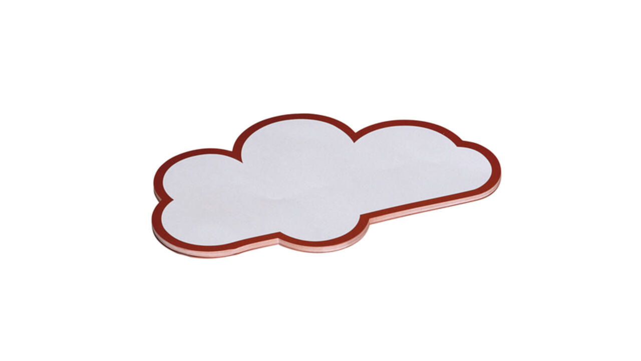 Workshopkaarten MAUL wolk 14x23cm wit 20 stuks