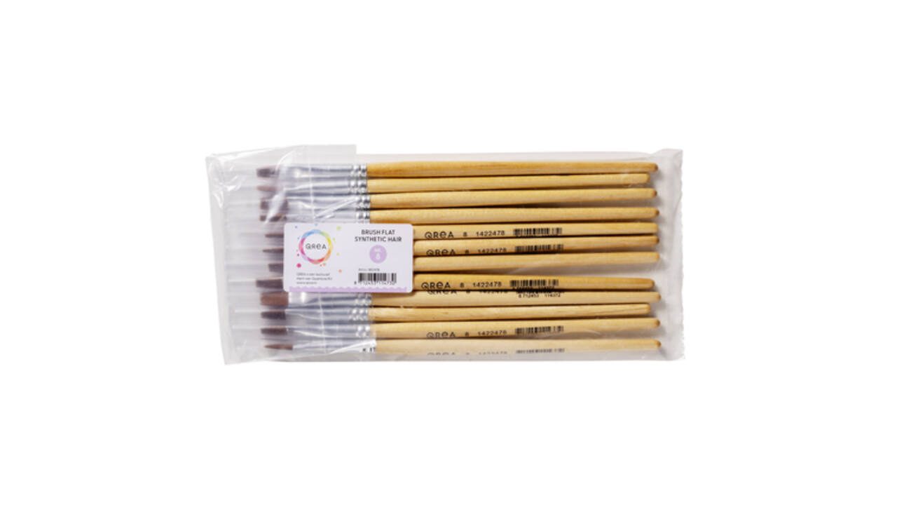 Kwast Qrea synthetisch haar nr 8 breedte 8,3mm