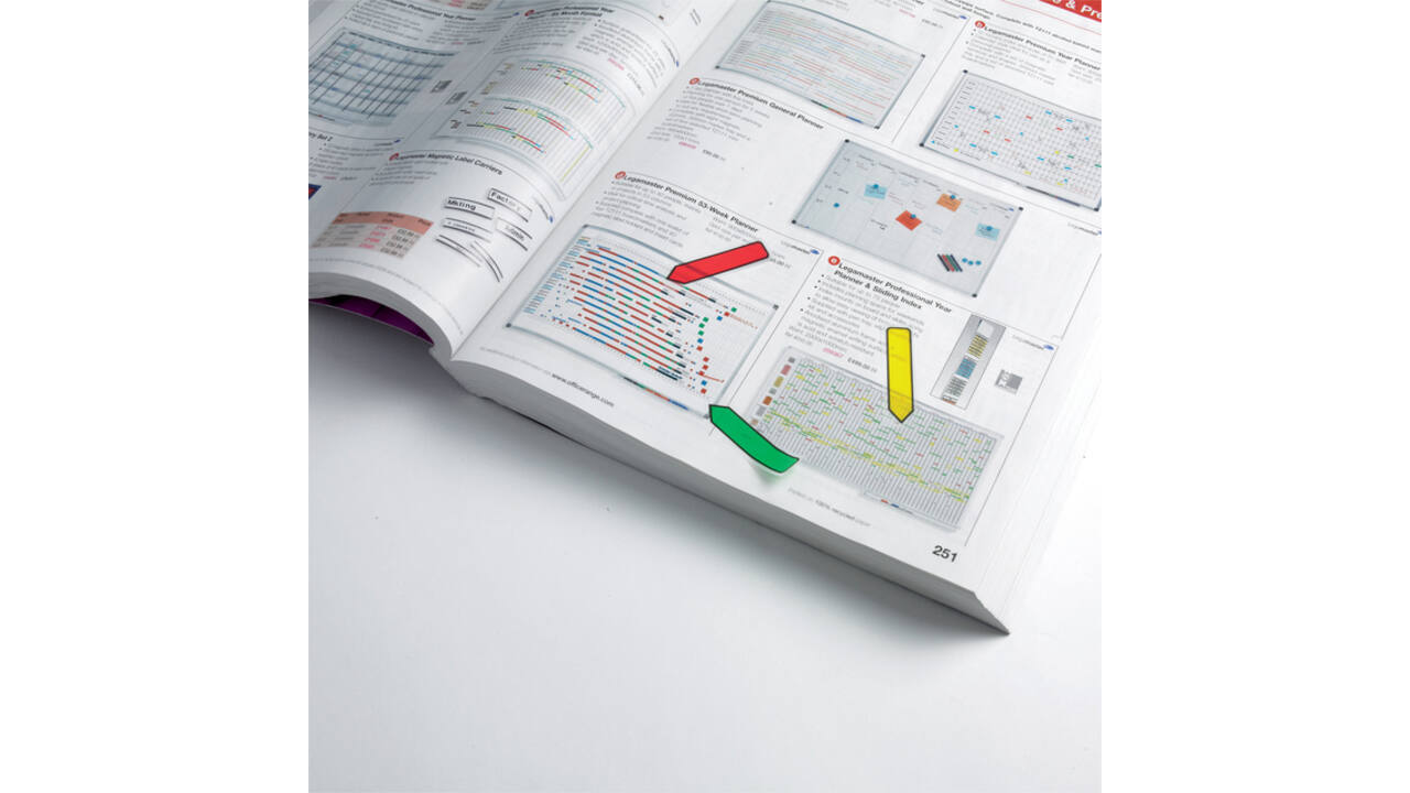 Indextabs 3M Post-it 684 12x43mm pijlvorm assorti 100 stuks