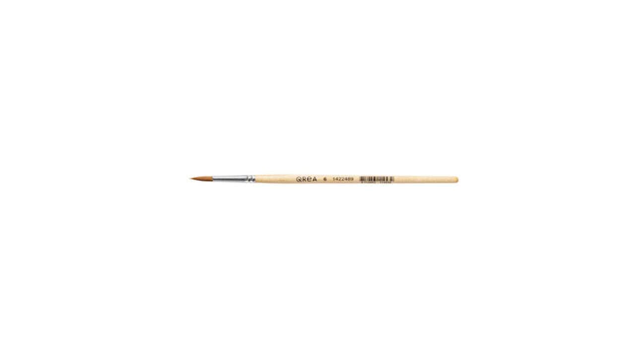 Penseel Qrea synthetisch haar nr 6 breedte 3,9mm
