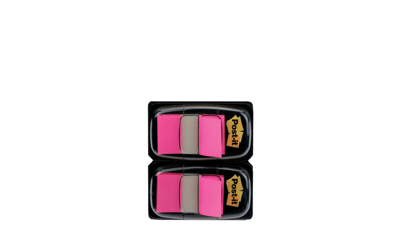 Indextabs 3M Post-it 680 25.4x43.2mm duopack roze 100 vel