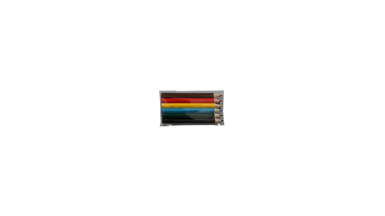 Kleurpotloden kort set a 6 kleuren