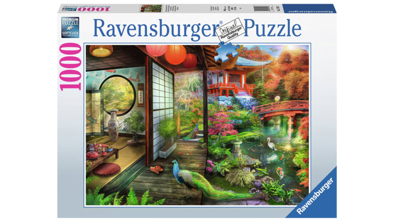 Puzzel Ravensburger Theehuis Japanse tuin 1000 stukjes