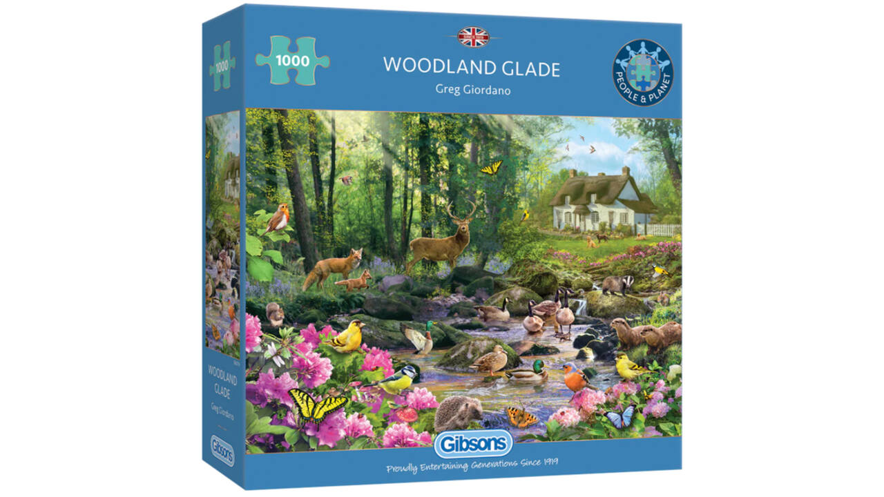 Puzzel Gibsons Woodland Glade 1000 stukjes