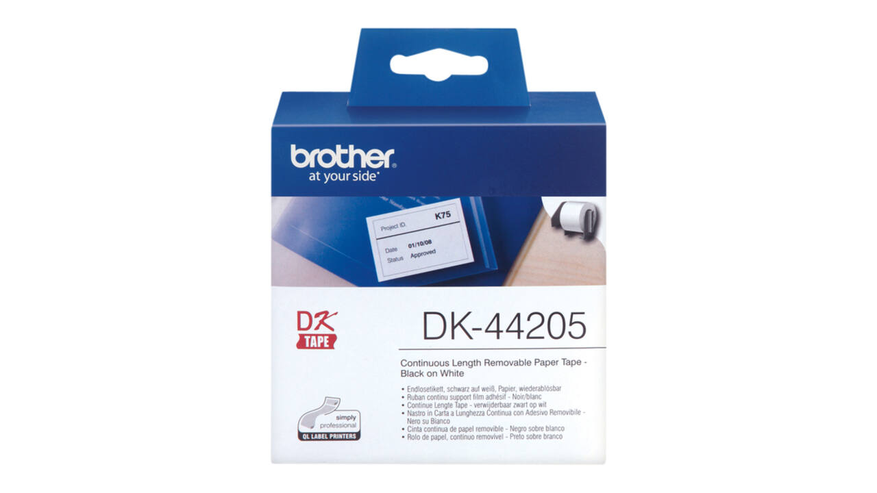 Etiket Brother DK-44205 doorlopend 62mm 1 rol á 30m wit