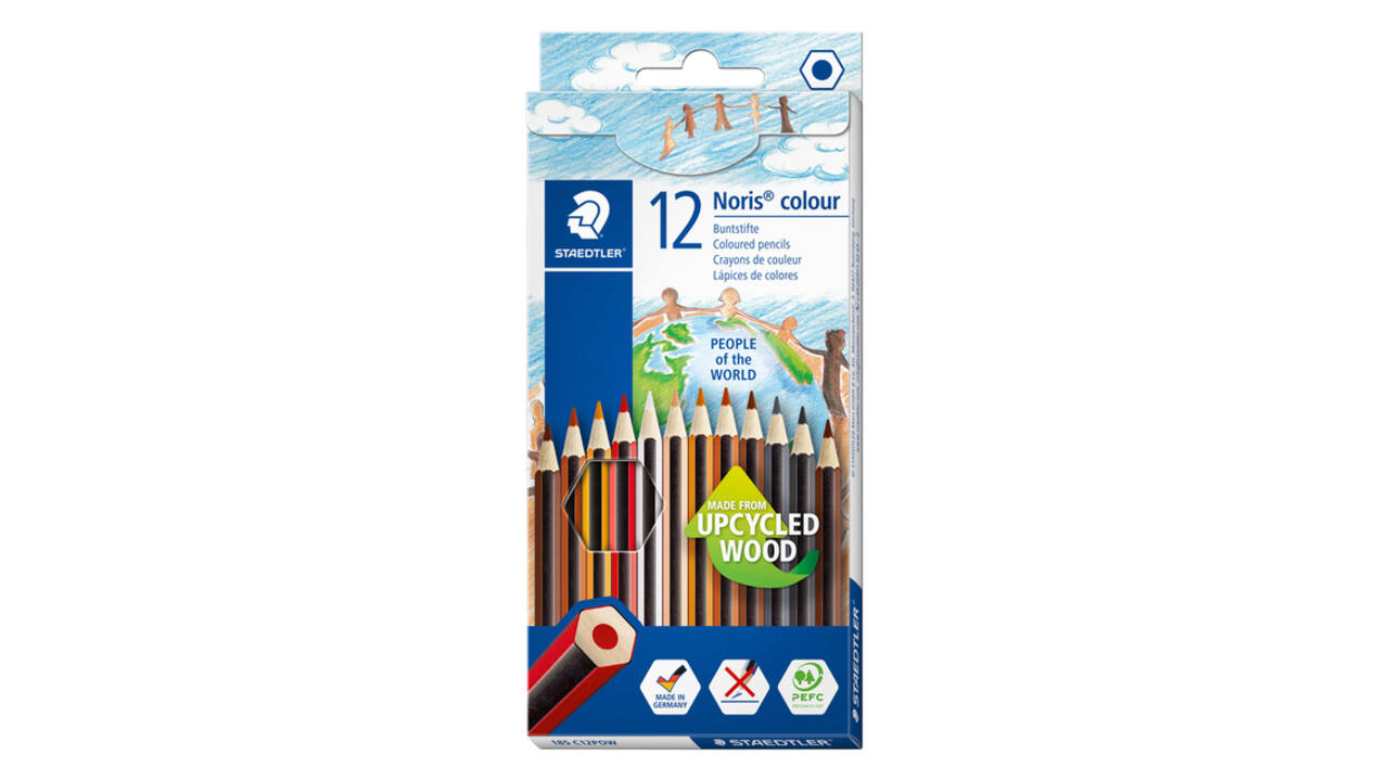 Kleurpotloden Staedtler Noris kleuren People of the World set à 12