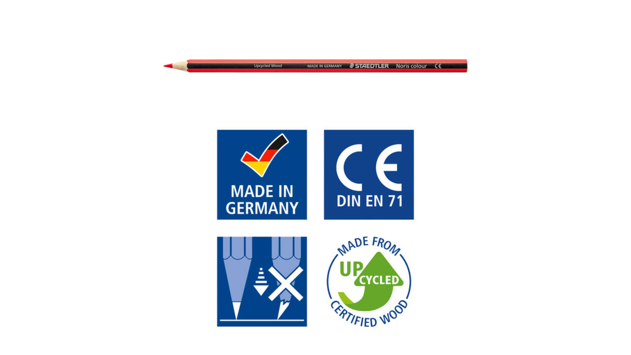 Kleurpotloden Staedtler Noris 12kl-3 slijpers gratis classpack 144st