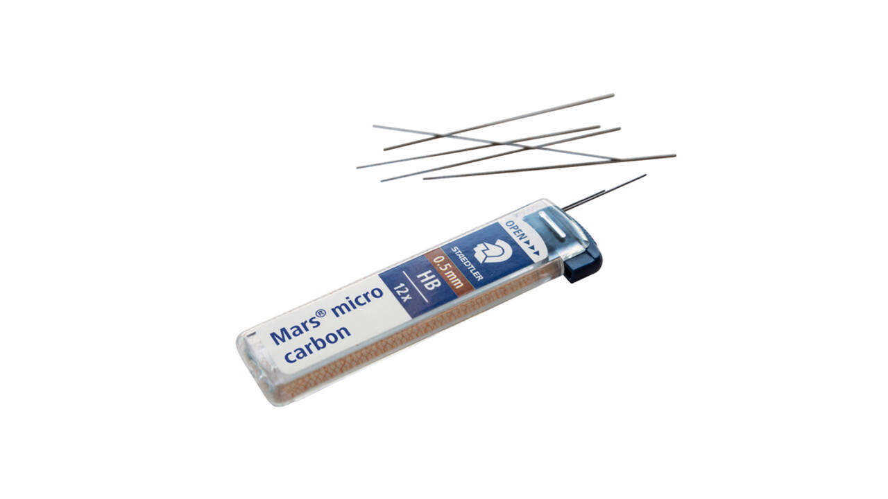 Potloodstift Staedtler Mars Carbon Micro 0.5mm HB 12 stuks