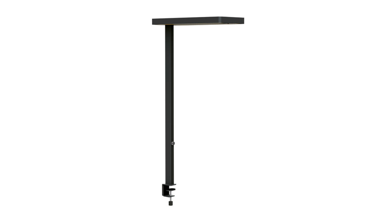 Werkplek tafelklem MAUL Javal LED dimbaar hg 120cm zwart