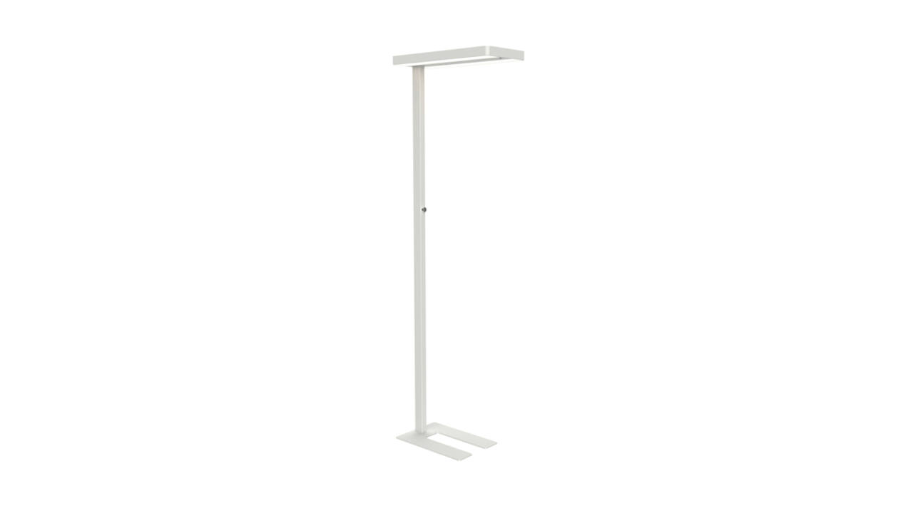 Vloerlamp MAUL Juvis LED beweging- daglichtsensor dimbaar hg 195cm wit