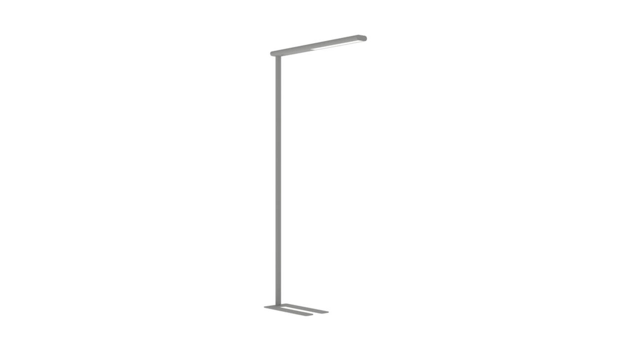 Vloerlamp MAUL Jet LED dimbaar hg 195 cm zilver