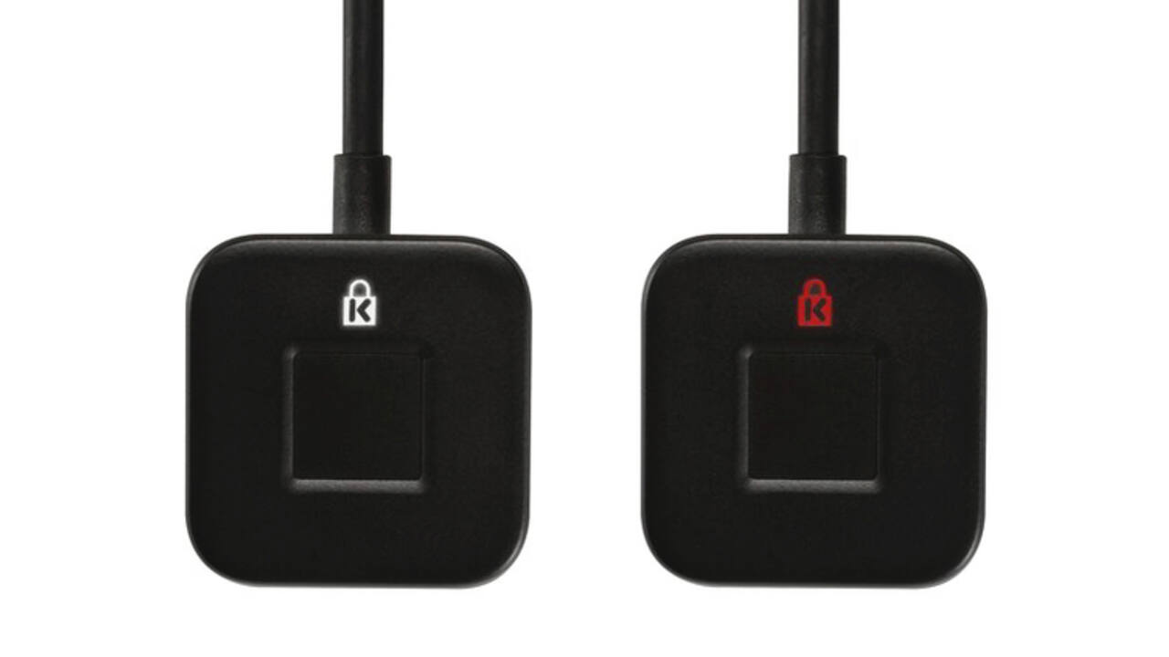 Fingerprint key Kensington verimark desktop
