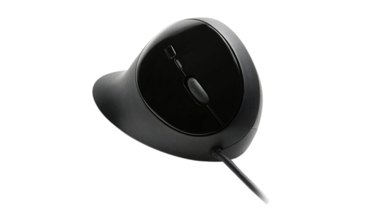 Muis Kensington pro fit ergo bedraad zwart