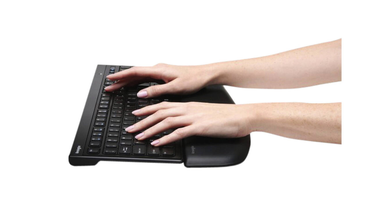Polssteun Kensington ergosoft dunne toetsenbord zwart