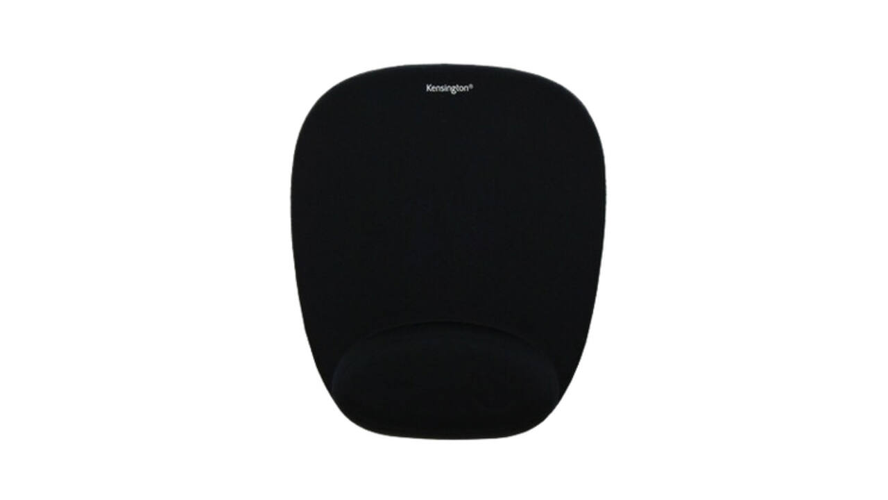 Muismat Kensington met polsondersteuning foam zwart