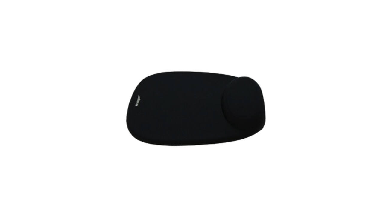 Muismat Kensington met polsondersteuning foam zwart