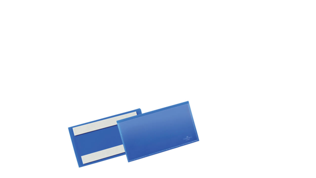 Documenthoes Durable zelfklevend 150x67mm blauw 50 stuks