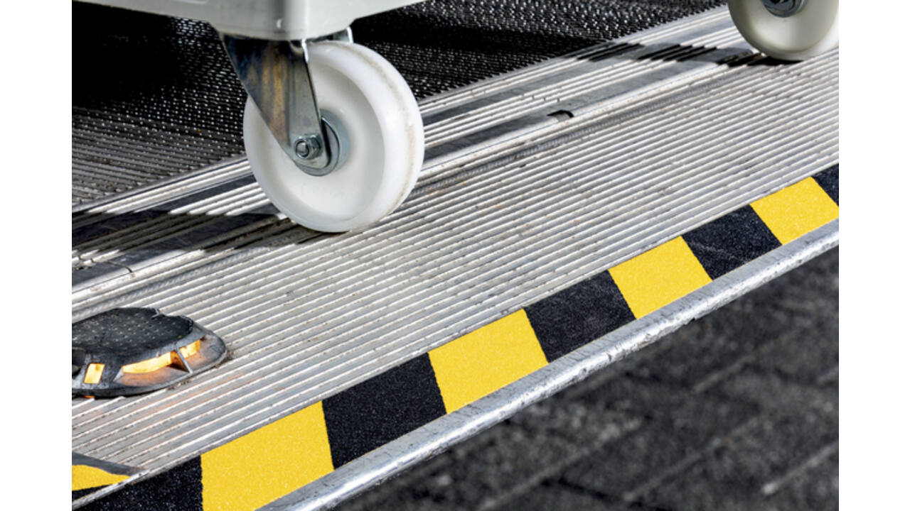 Antisliptape DURALINE GRIP+ 50mmx15m geel-zwart