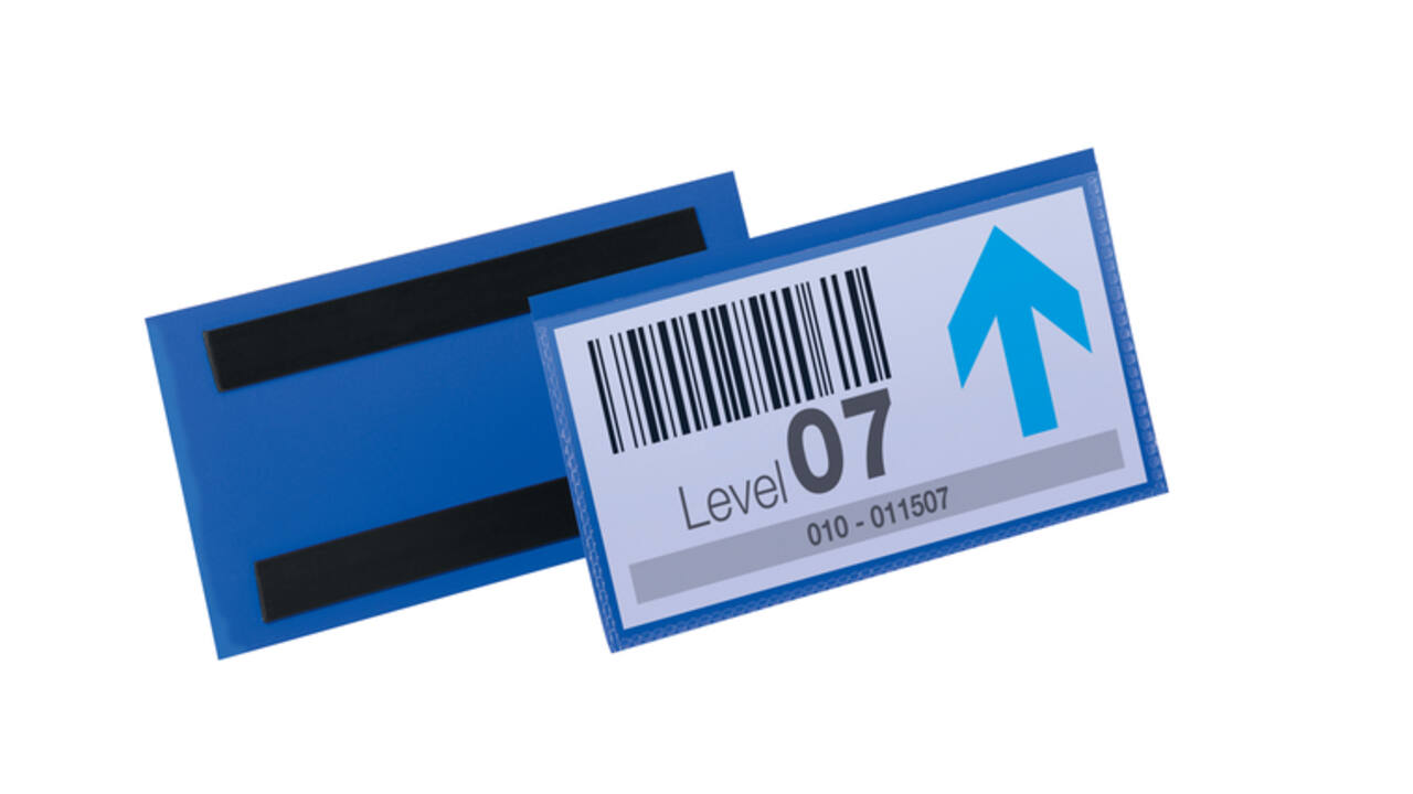 Documenthoes Durable magnetisch 150x67mm blauw 50 stuks