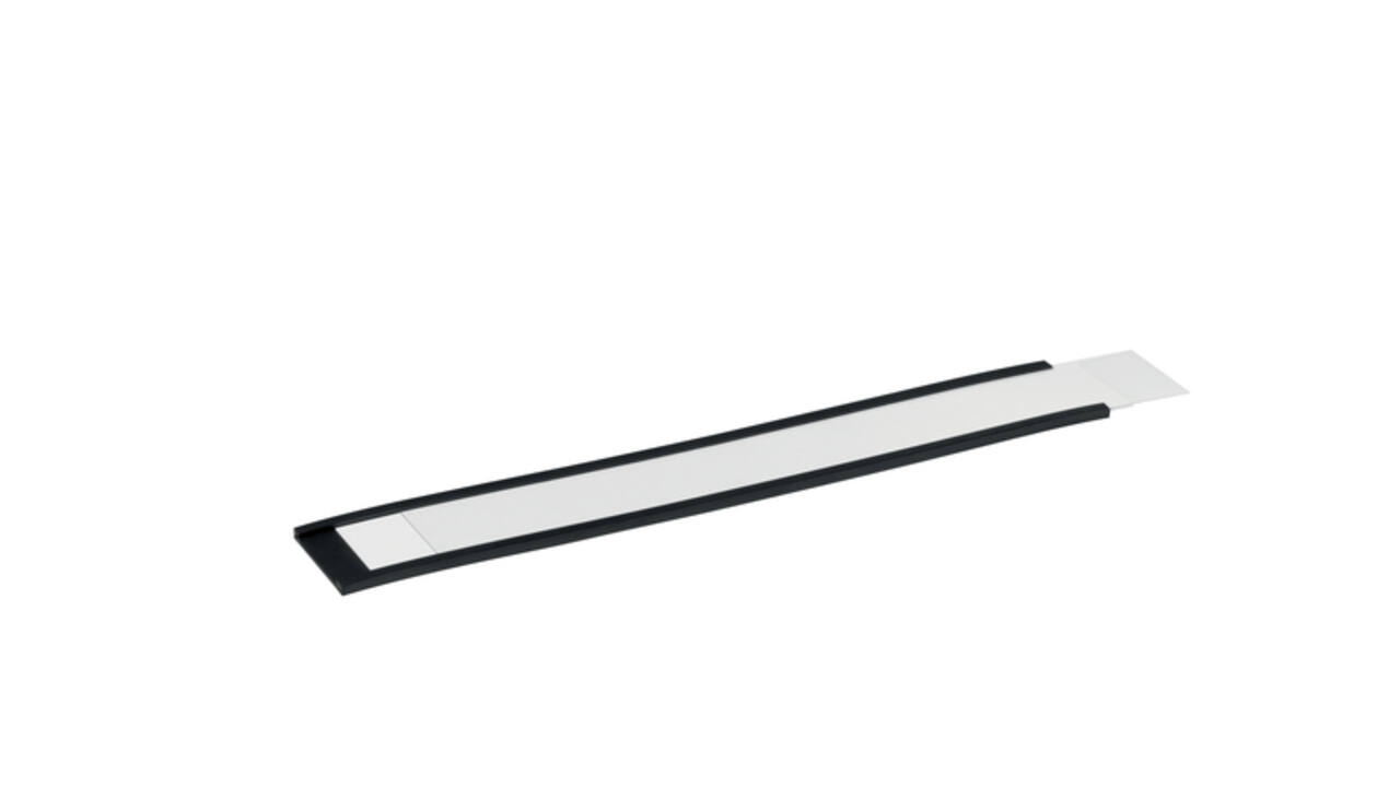 Etikethouder Durable magnetisch 200x30mm antraciet 50 stuks