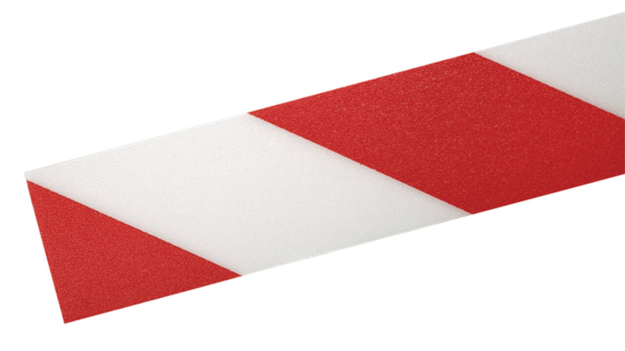 Vloermarkeringstape DURALINE 50mmx30m rood-wit