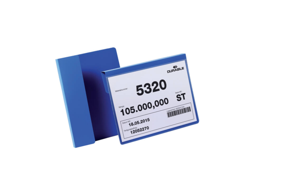 Documenthoes Durable met vouw A5 liggend blauw 50 stuks