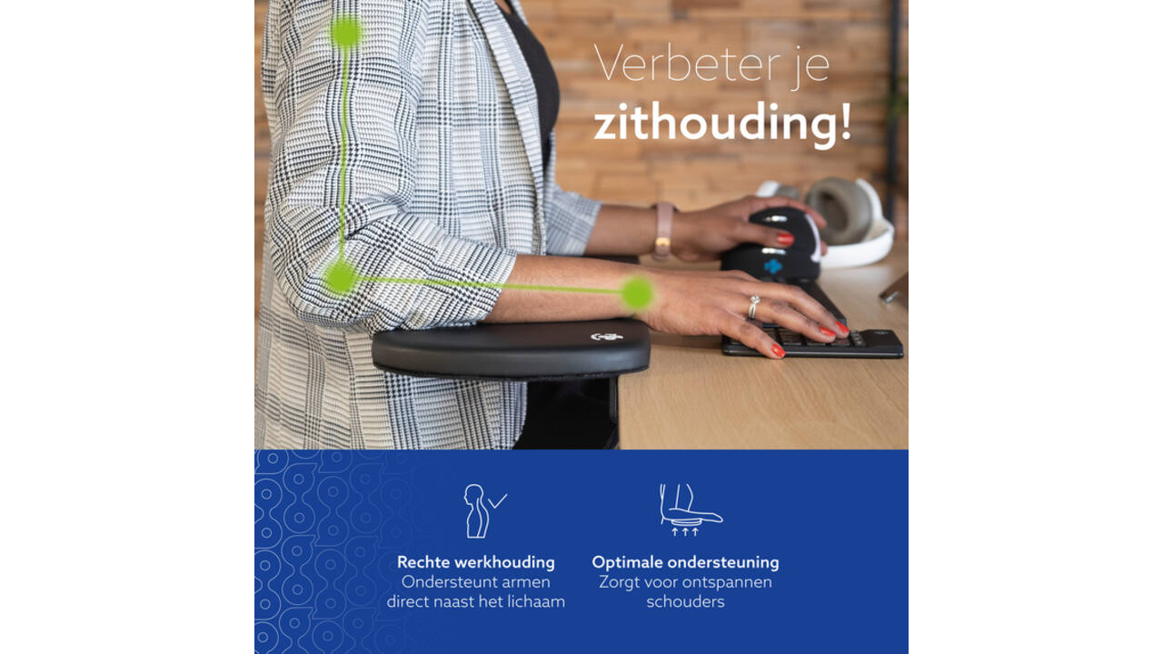 Armsteun R-Go Ergonomisch Zwart