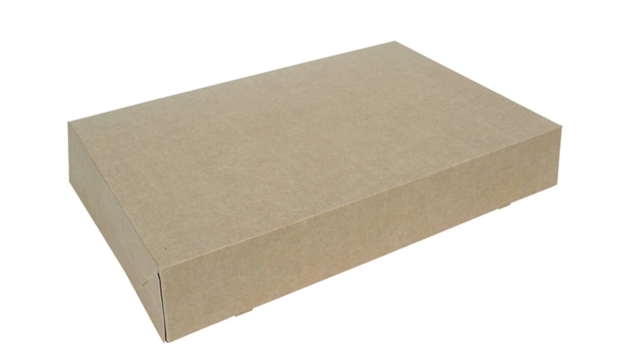 Cateringdoos IEZZY 46cm plasticvrij bruin 10 stuks
