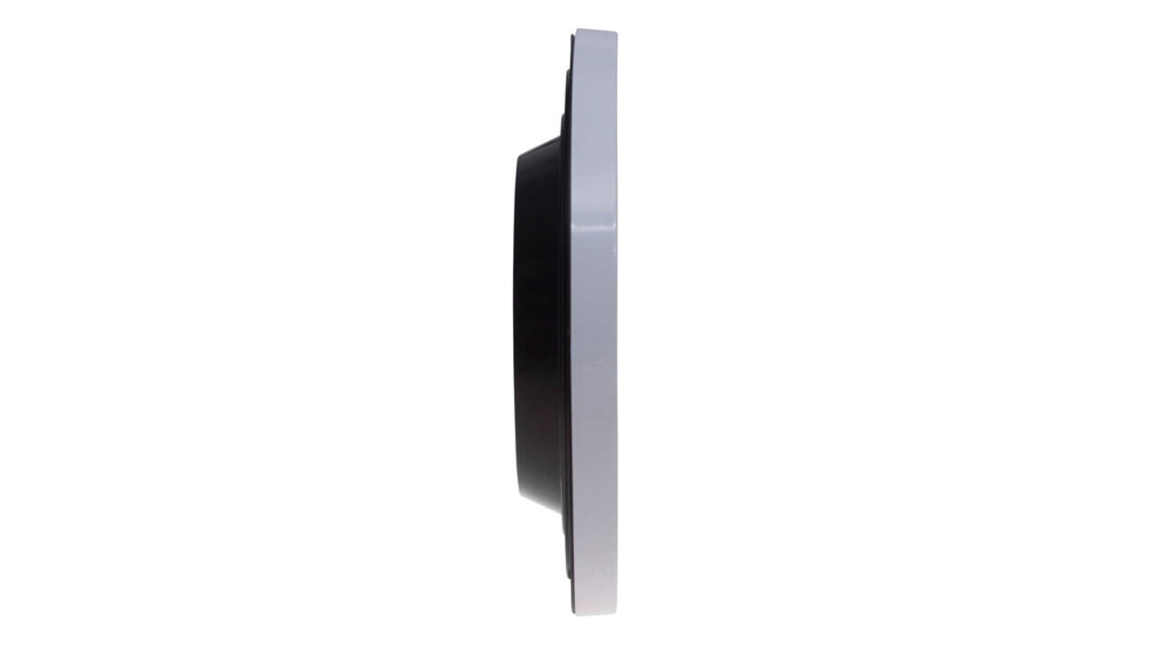 Wandklok MAUL Step RC Ø30x5cm kunststof wit/wit
