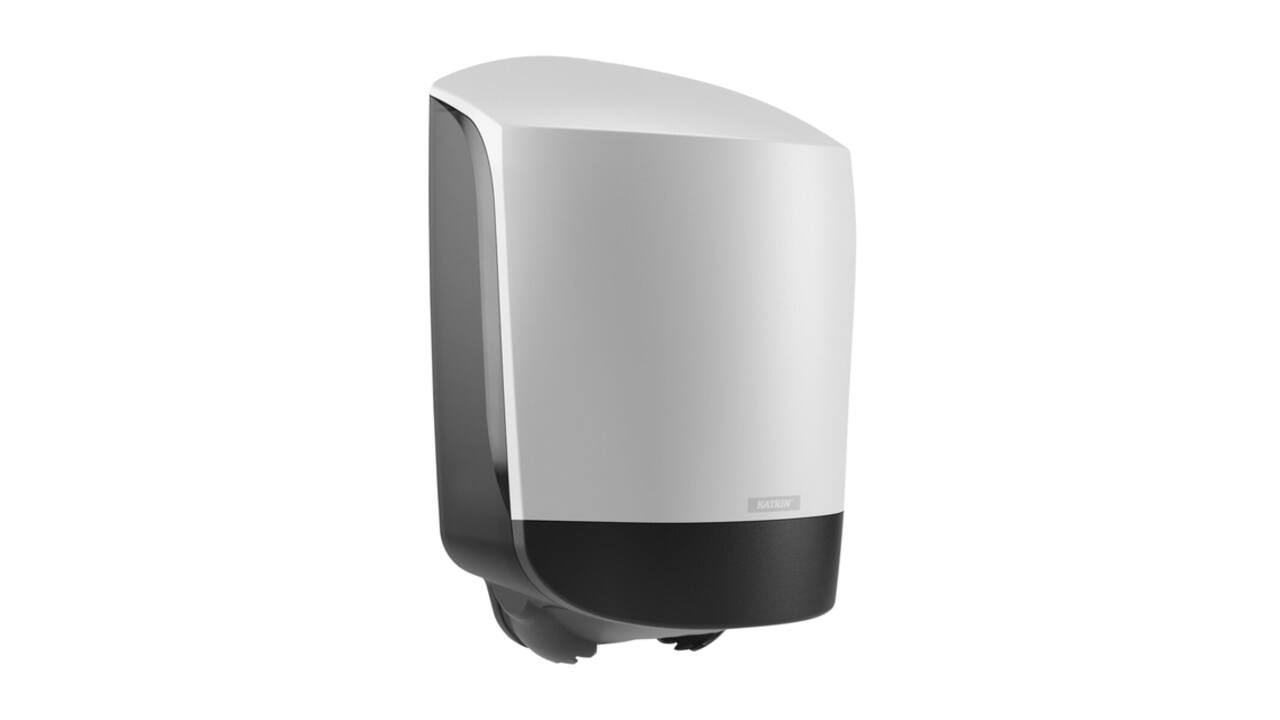 Poetspapierdispenser Katrin medium wit 82216