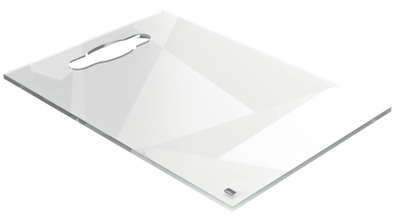 Notitiebord Nobo transparant acryl met handgreep A4