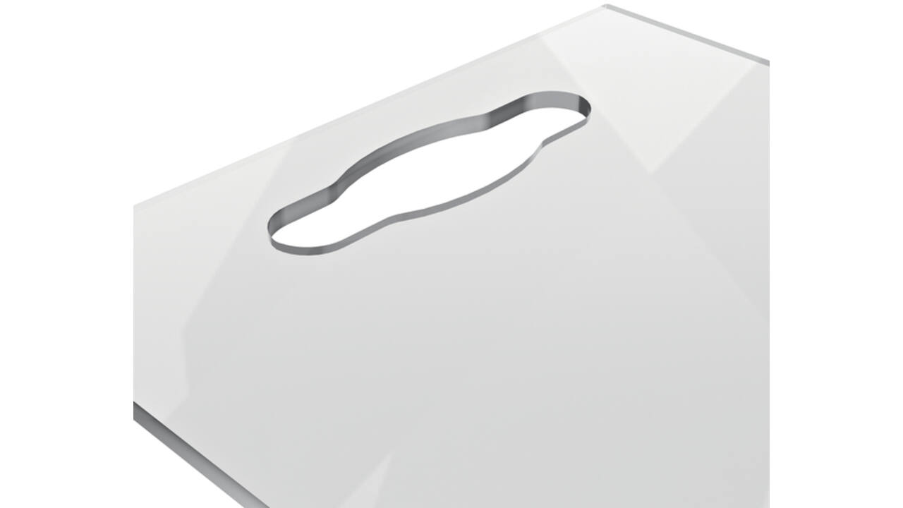 Notitiebord Nobo transparant acryl met handgreep A4