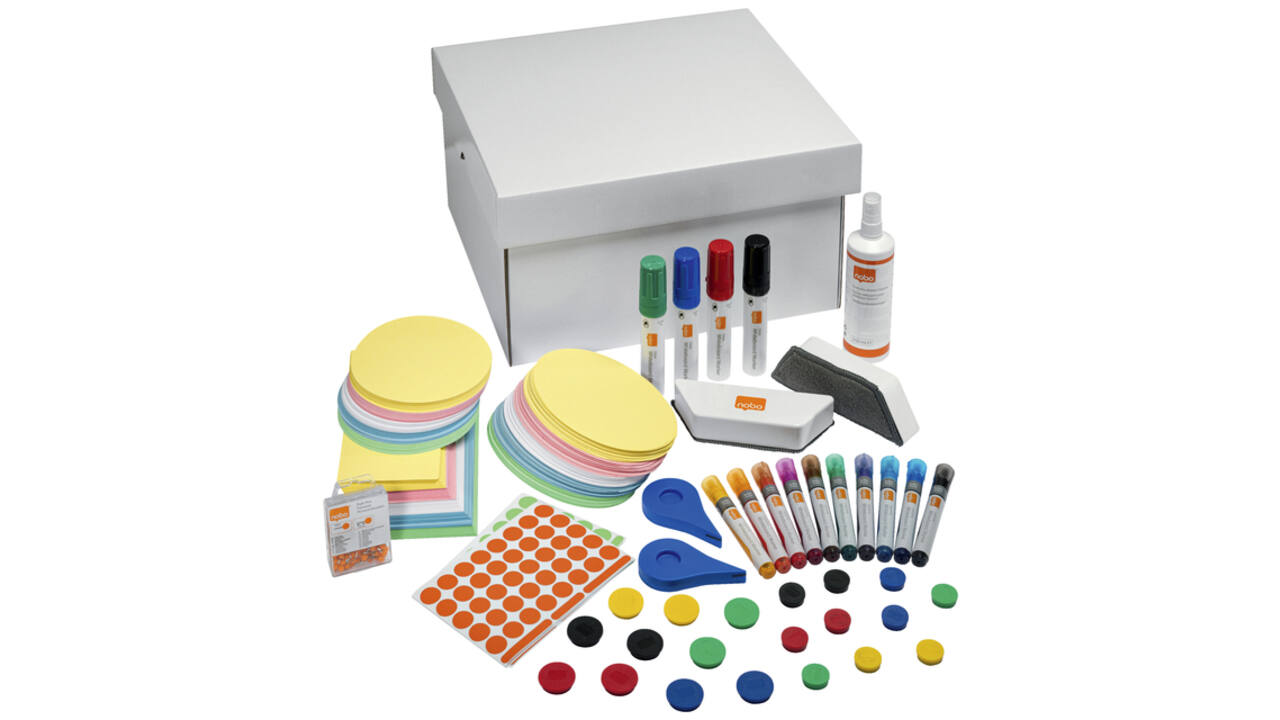 Whiteboard memobord accessoire kit Nobo Move & Meet