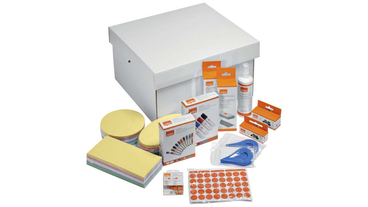 Whiteboard memobord accessoire kit Nobo Move & Meet