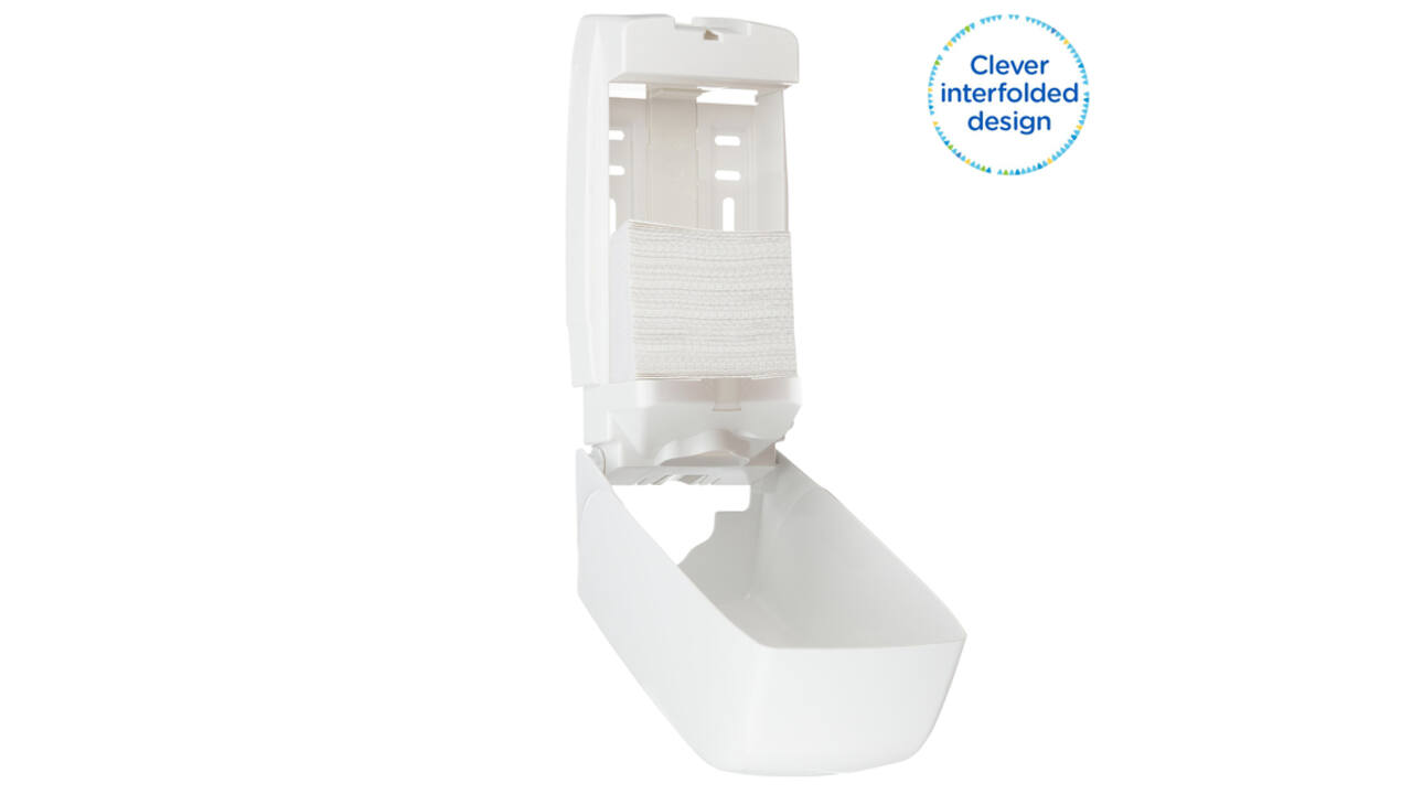 Toiletpapier Kleenex gevouwen 2-laags 110x186mm wit 8408