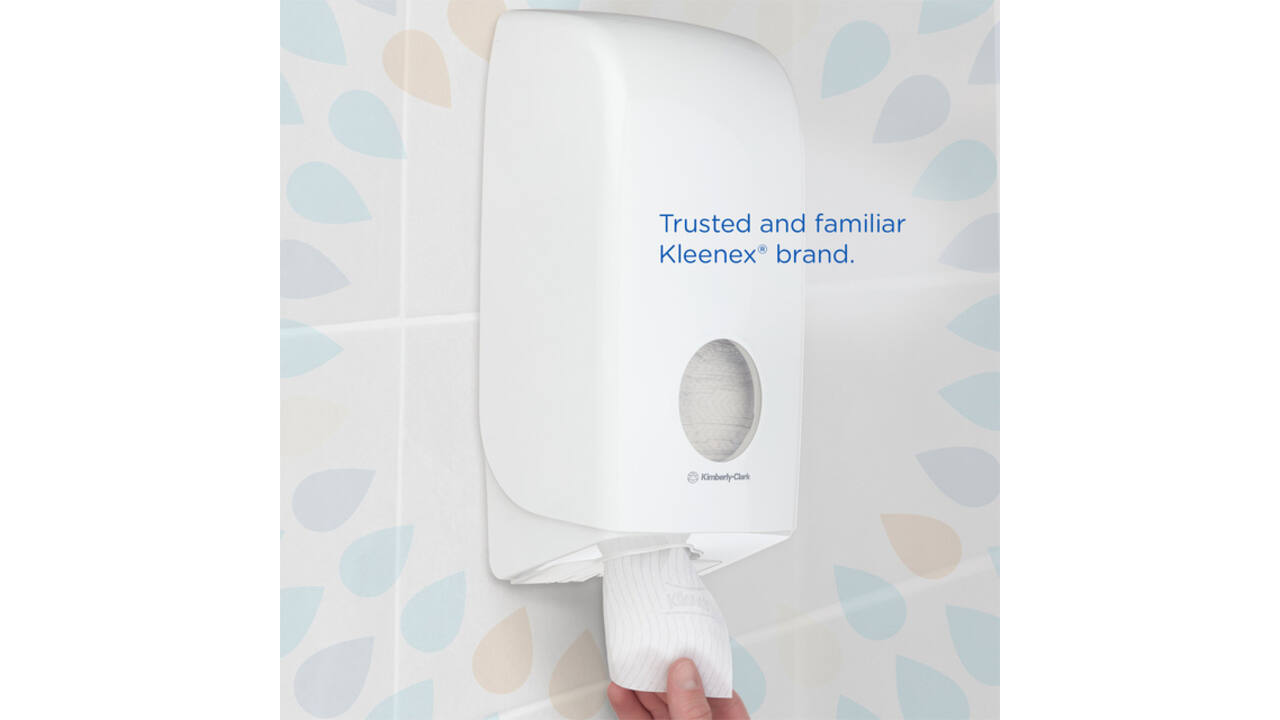 Toiletpapier Kleenex gevouwen 2-laags 110x186mm wit 8408