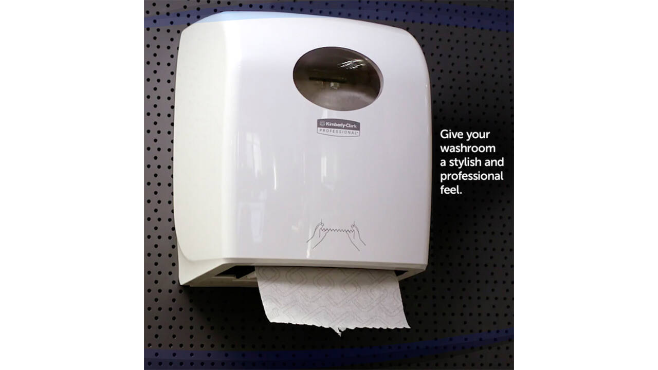 Handdoekroldispenser Kimberly Clark Aquarius wit 6959