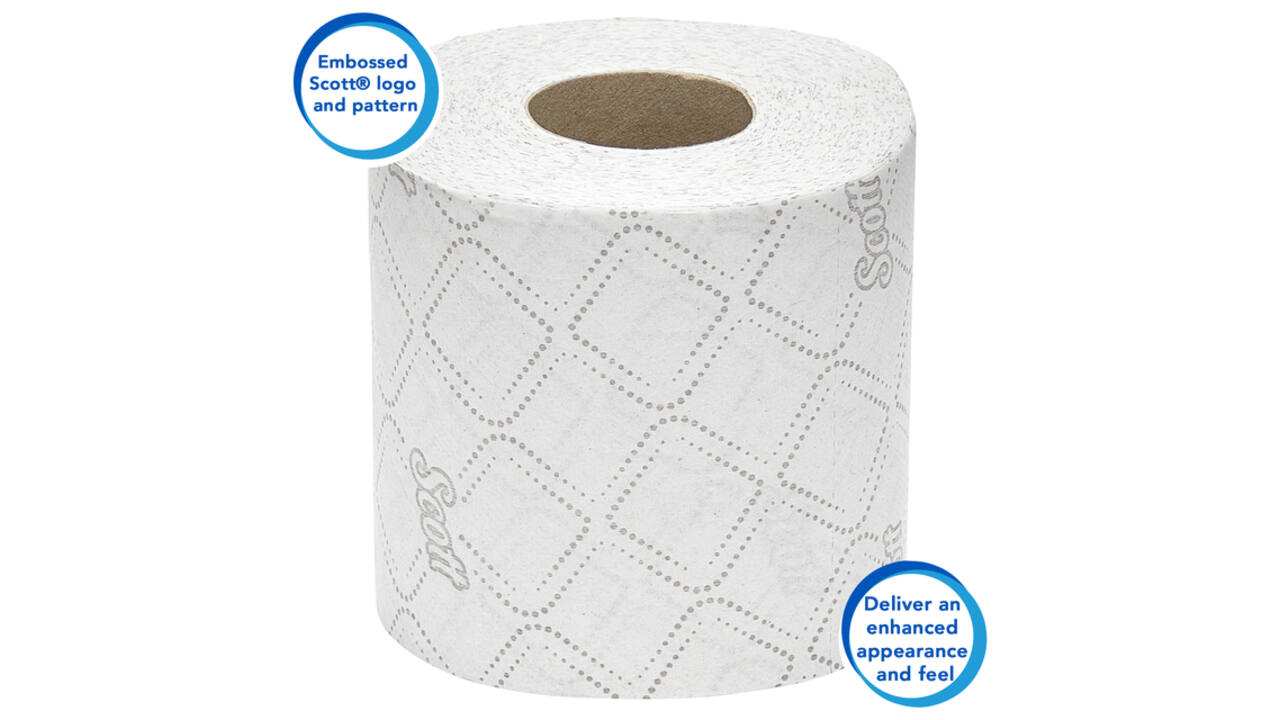 Toiletpapier Scott Essential 2-laags 350 vel wit 8519
