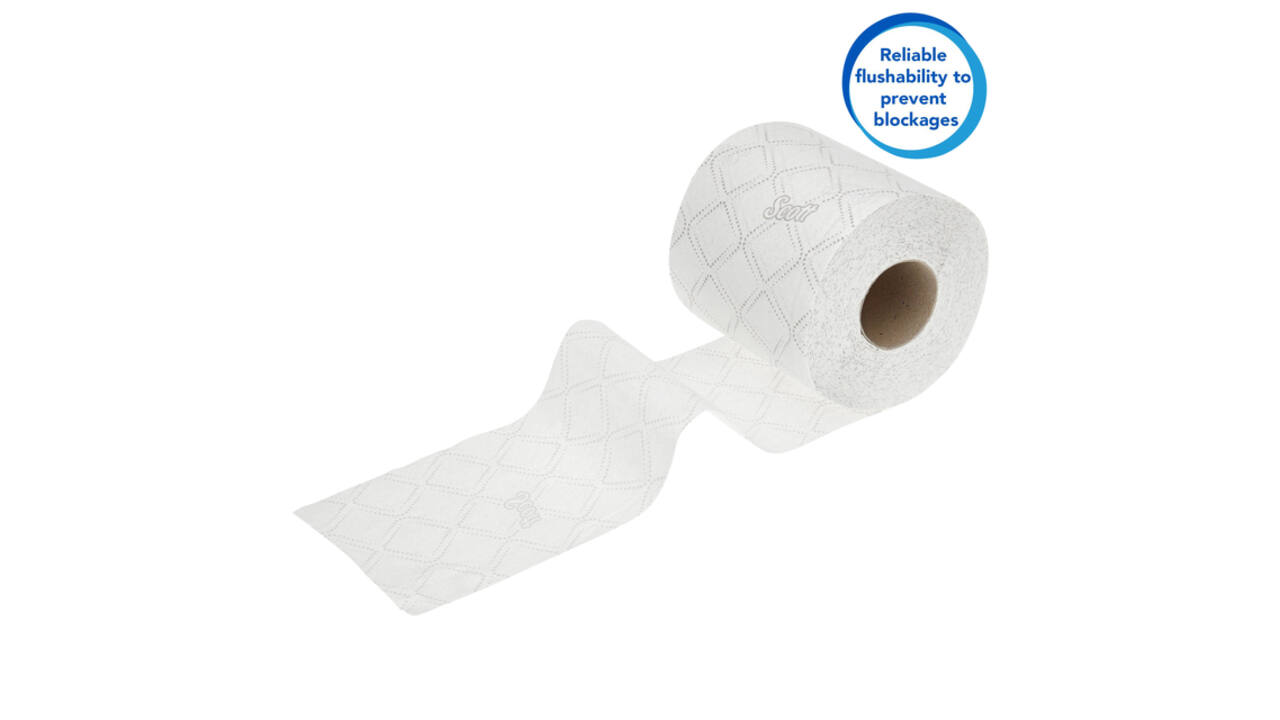 Toiletpapier Scott Essential 2-laags 350 vel wit 8519